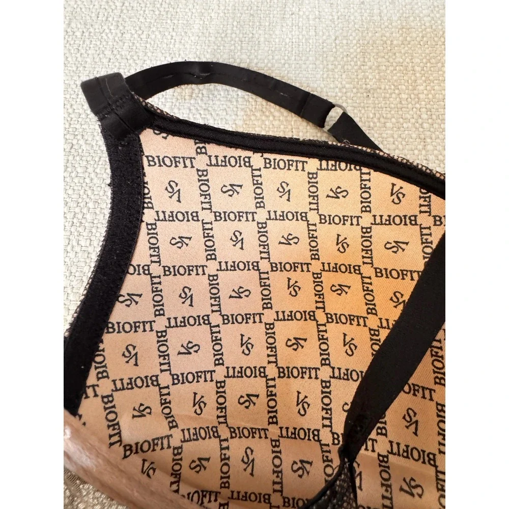 Victoria Secret Demi Uplift Bra Biofit Black Lace Underwire 34C‎